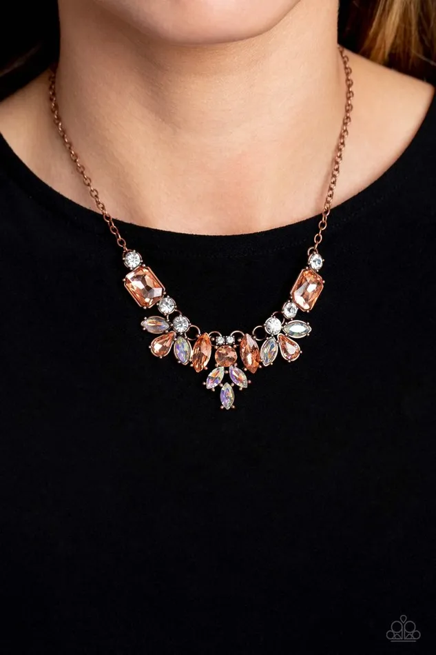 Paparazzi Jewelry Necklaces Paparazzi Necklace Prima Donna Dazzle Copper