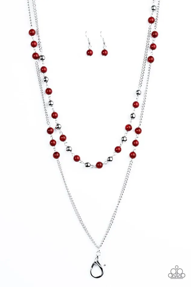 Paparazzi Jewelry Necklaces Paparazzi Necklace Prismatic Sunsets Red