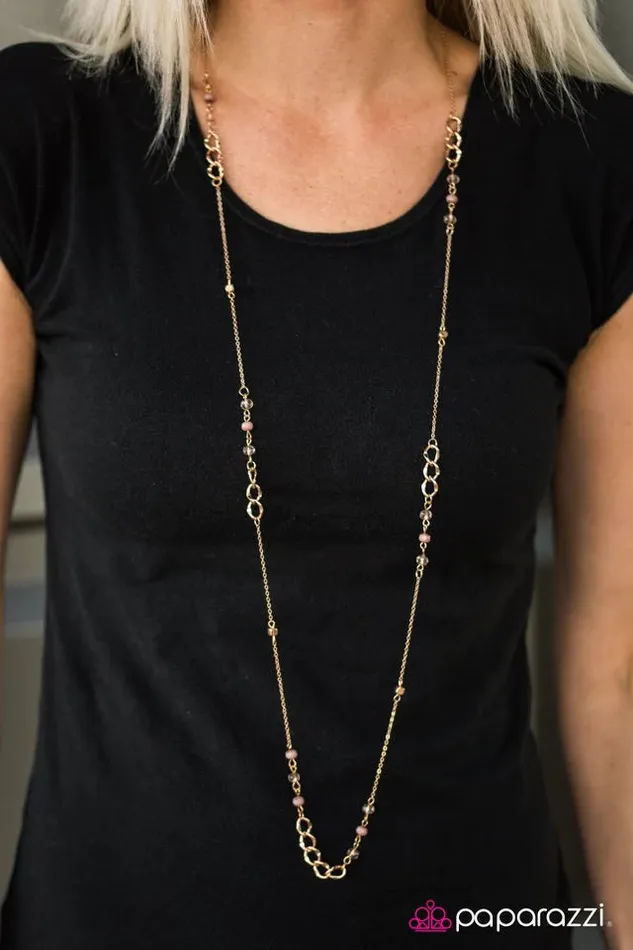Paparazzi Jewelry Necklaces Paparazzi Necklace Pristine Bay Brown