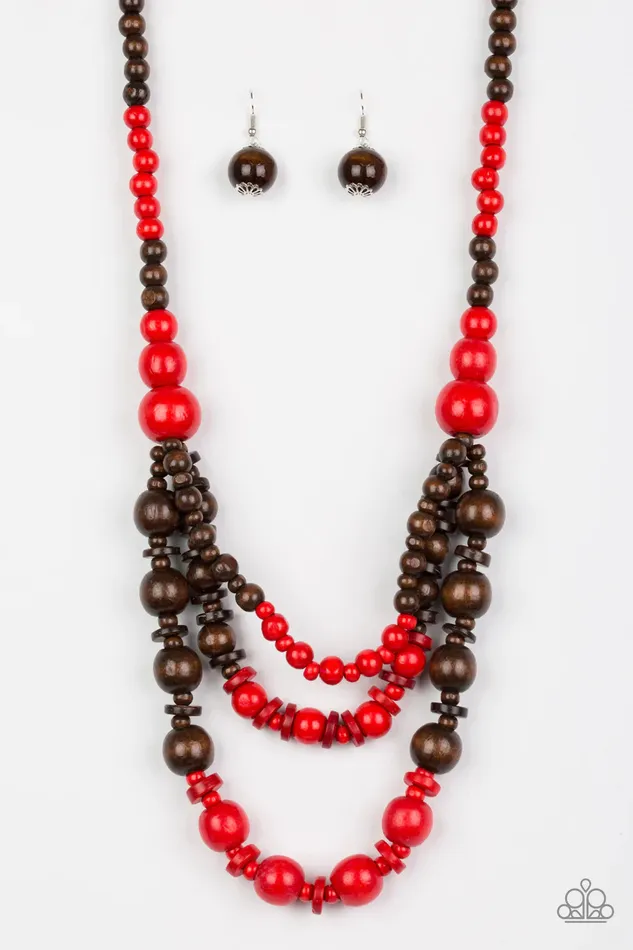 Paparazzi Jewelry Necklaces Paparazzi Necklace Rio Rainbows Red