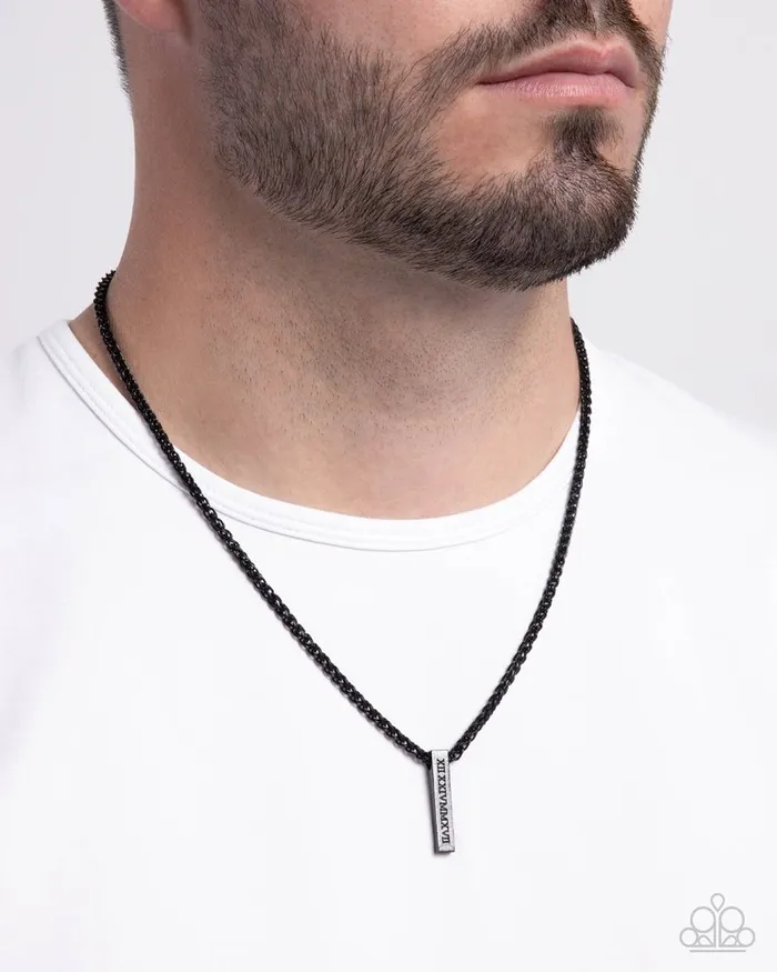 Paparazzi Jewelry Necklaces Paparazzi Necklace Roman Rebel Black