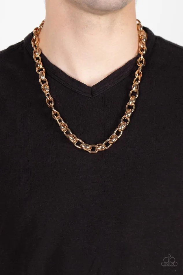 Paparazzi Jewelry Necklaces Paparazzi Necklace Rookie of the Year Gold
