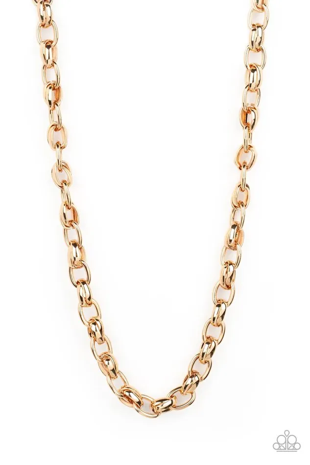 Paparazzi Jewelry Necklaces Paparazzi Necklace Rookie of the Year Gold Paparazzi Jewelry Necklaces Paparazzi Necklace Rookie of the Year Gold