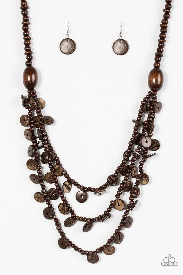 Paparazzi Jewelry Necklaces Paparazzi Necklace Safari Samba Brown