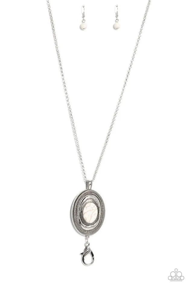 Paparazzi Jewelry Necklaces Paparazzi Necklace Sierra Sage White