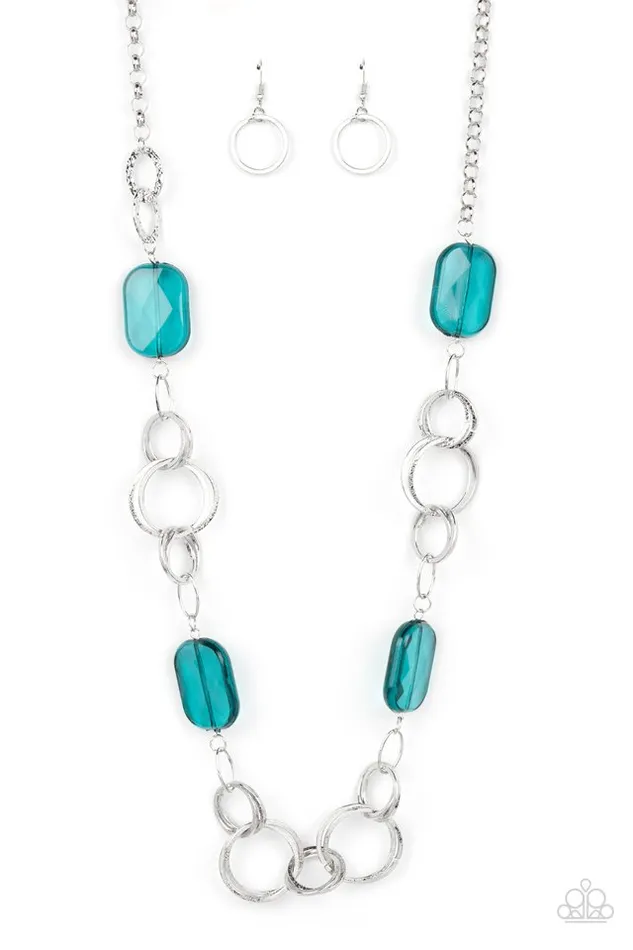Paparazzi Jewelry Necklaces Paparazzi Necklace Stained Glass Glamour Blue Paparazzi Jewelry Necklaces Paparazzi Necklace Stained Glass Glamour Blue