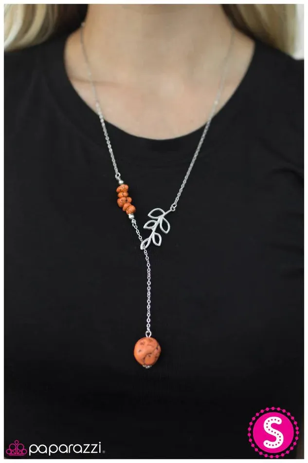 Paparazzi Jewelry Necklaces Paparazzi Necklace Standing My Ground Orange