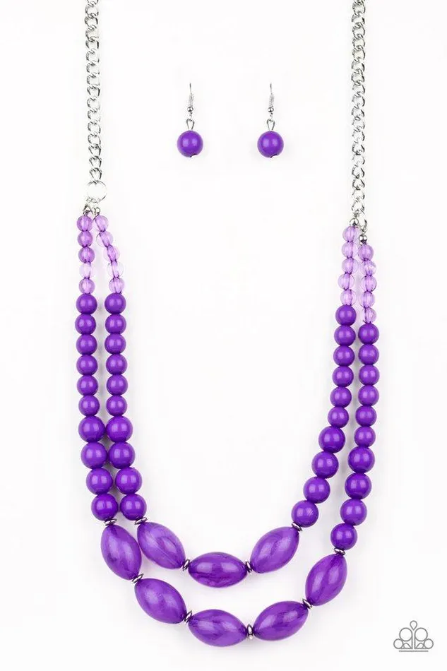 Paparazzi Jewelry Necklaces Paparazzi Necklace Sundae Shoppe Purple