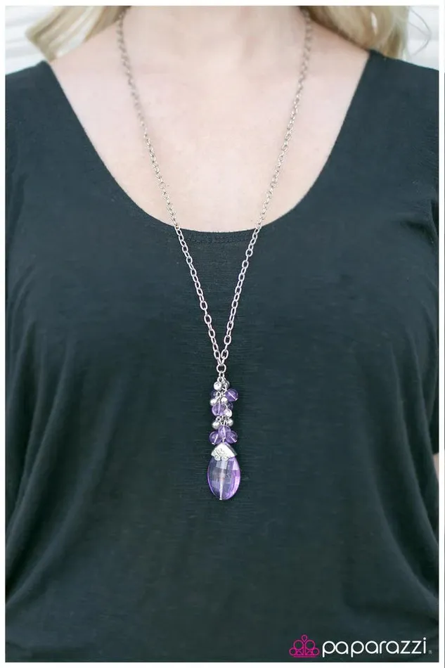 Paparazzi Jewelry Necklaces Paparazzi Necklace The Sorcerers Stone Purple