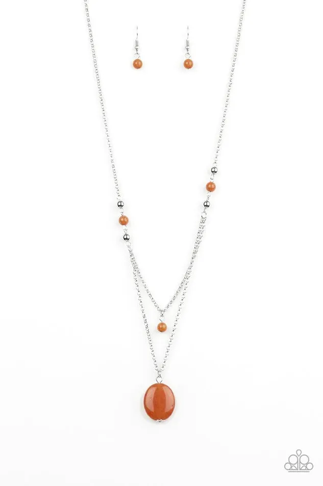 Paparazzi Jewelry Necklaces Paparazzi Necklace Time To Hit The ROAM Orange