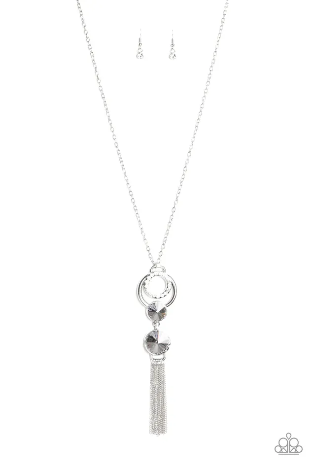 Paparazzi Jewelry Necklaces Paparazzi Necklace Very FortYOUnate Silver