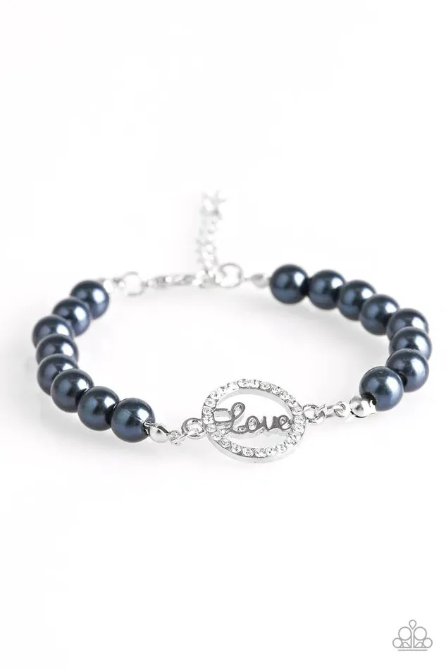 Paparazzi Jewelry Paparazzi Bracelet Cant Stop Loving You Blue Bracelets