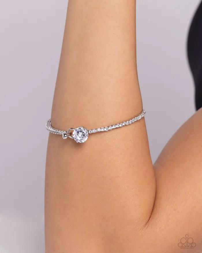 Paparazzi Jewelry Paparazzi Bracelet Gamut Glam White Bracelets