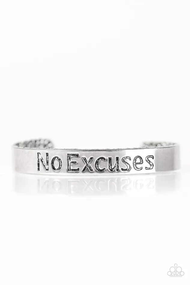 Paparazzi Jewelry Paparazzi Bracelet No Excuses Silver Bracelets