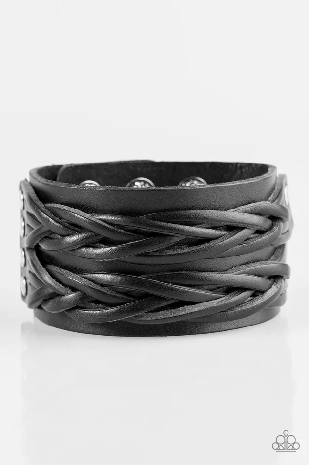 Paparazzi Jewelry Paparazzi Bracelet No Mercy Black Bracelets