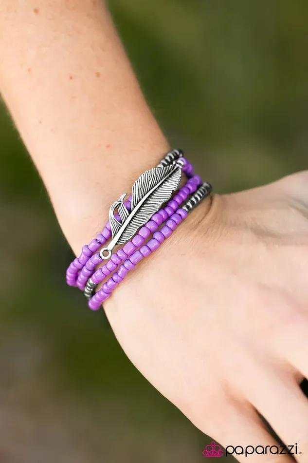 Paparazzi Jewelry Paparazzi Bracelet Thunderbird Purple Bracelets