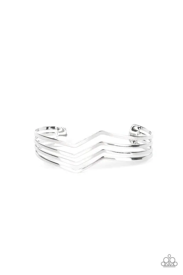Paparazzi Jewelry Paparazzi Bracelet Waverunner Silver Bracelets
