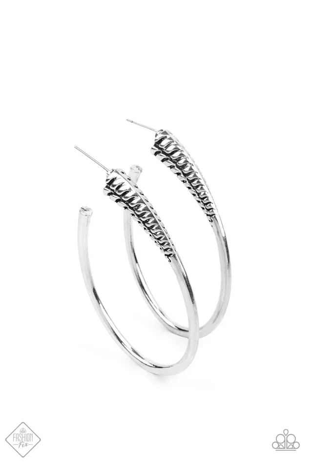 Paparazzi Jewelry Paparazzi Earring Fashion Fix April 2021 Fully Loaded Silver Earrings Paparazzi Jewelry Paparazzi Earring Fashion Fix April 2021 Fully Loaded Silver Earrings
