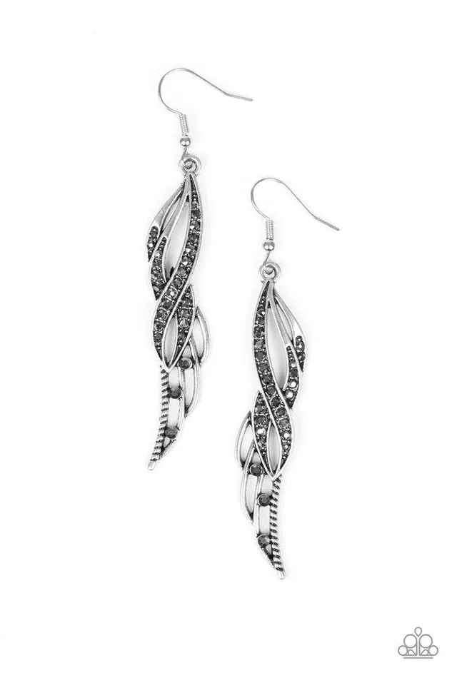Paparazzi Jewelry Paparazzi Earring Let Down Your Wings Silver Earrings