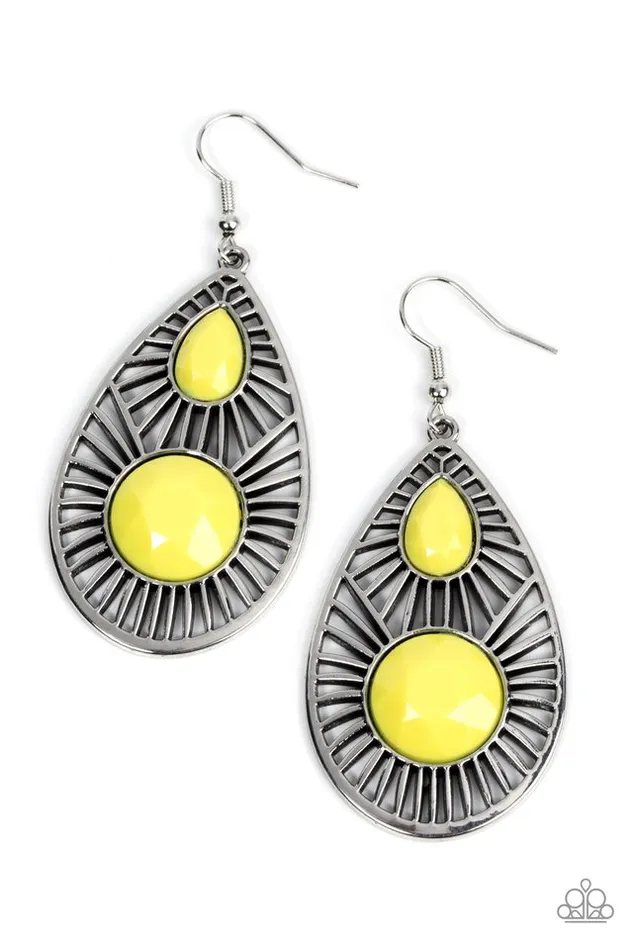 Paparazzi Jewelry Paparazzi Earring Prima Donna Diva Yellow Earrings Paparazzi Jewelry Paparazzi Earring Prima Donna Diva Yellow Earrings