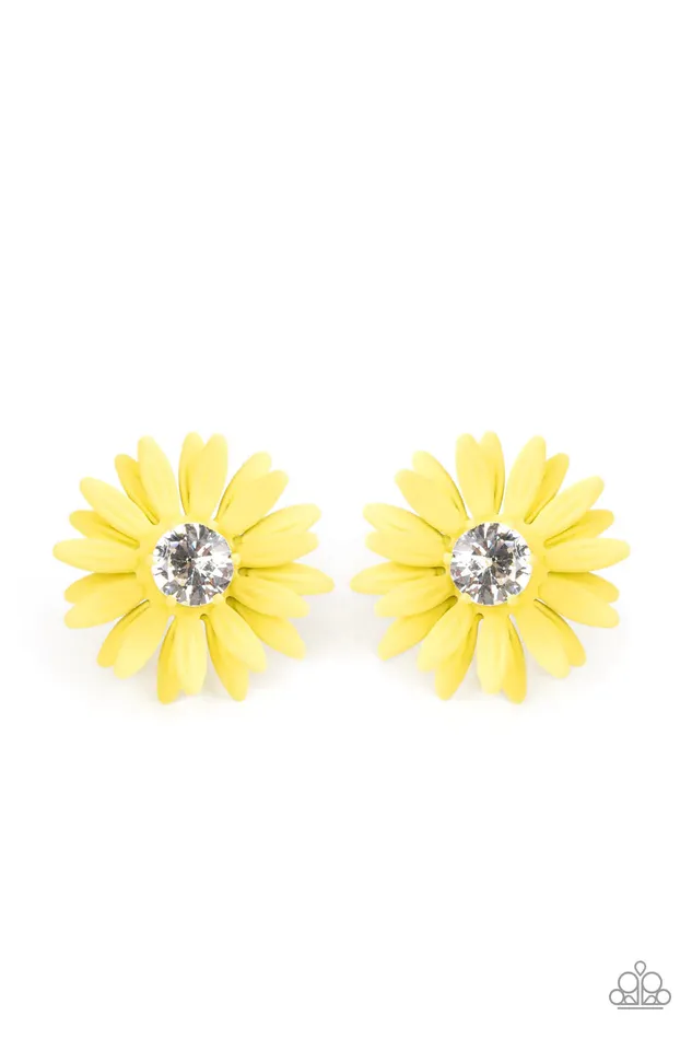 Paparazzi Jewelry Paparazzi Earring Sunshiny DAISy Yellow Earrings