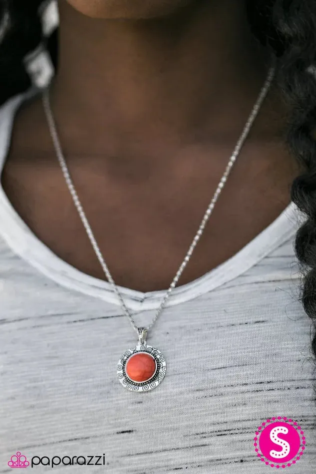 Paparazzi Jewelry Paparazzi Necklace Born To Roam Orange Necklaces