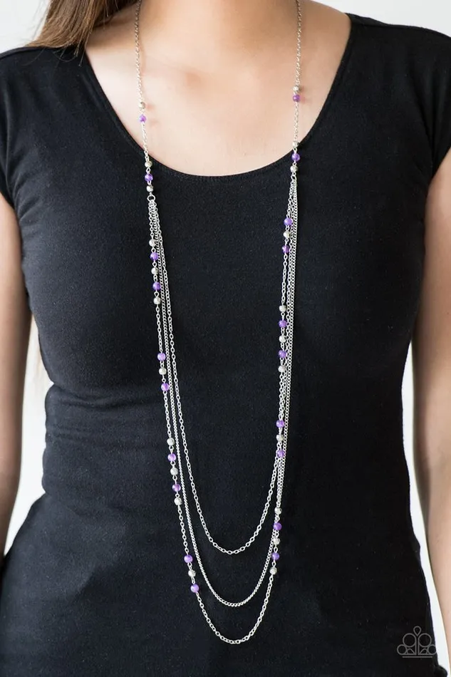 Paparazzi Jewelry Paparazzi Necklace Colorful Cadence Purple Necklaces