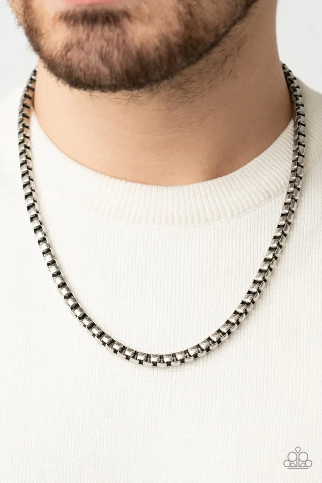 Paparazzi Jewelry Paparazzi Necklace Combat Zone Silver Necklaces