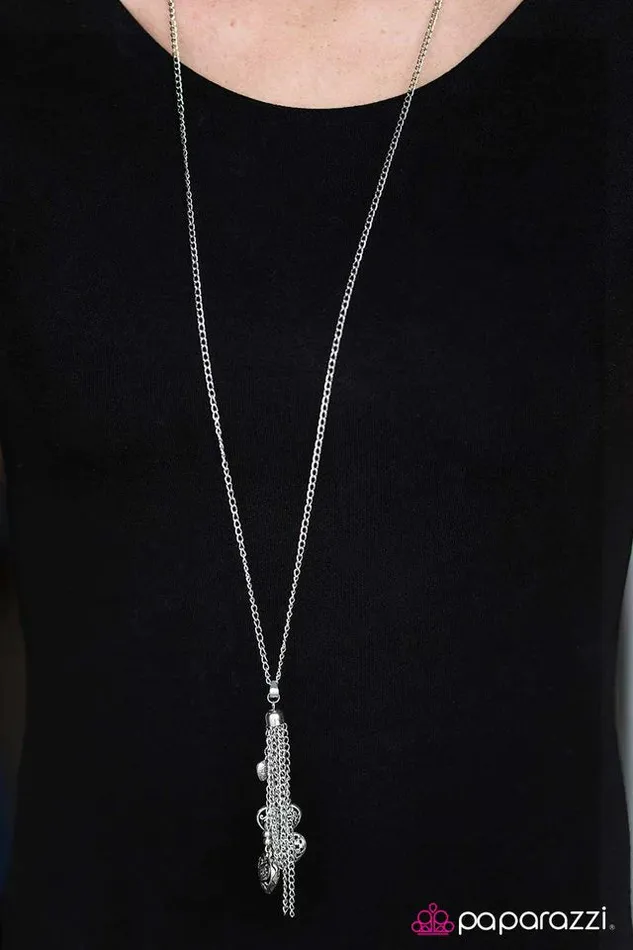 Paparazzi Jewelry Paparazzi Necklace I Heart You Silver Necklaces
