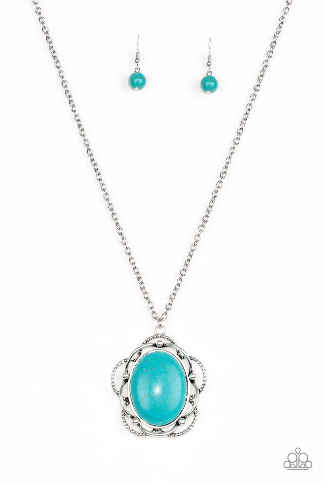Paparazzi Jewelry Paparazzi Necklace Let Your Dreams Bloom Blue Necklaces