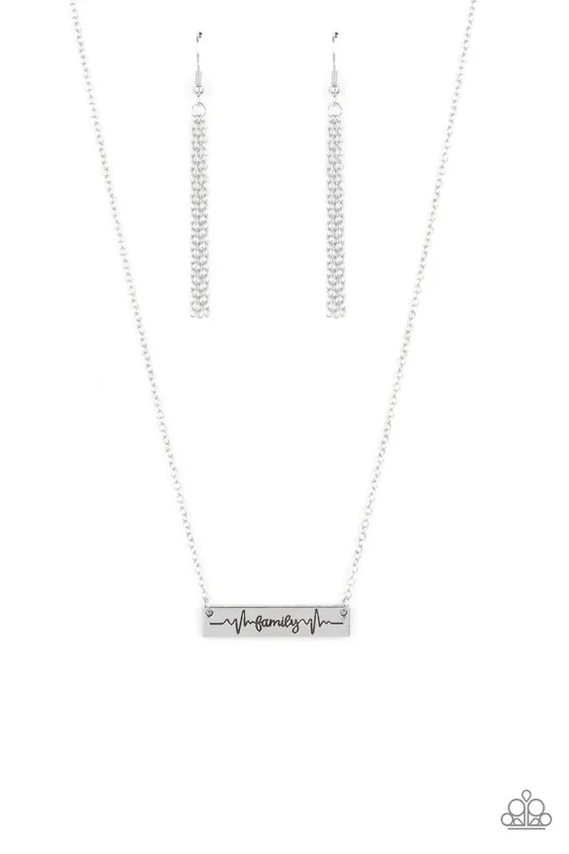 Paparazzi Jewelry Paparazzi Necklace Living The Mom Life Silver Necklaces Paparazzi Jewelry Paparazzi Necklace Living The Mom Life Silver Necklaces