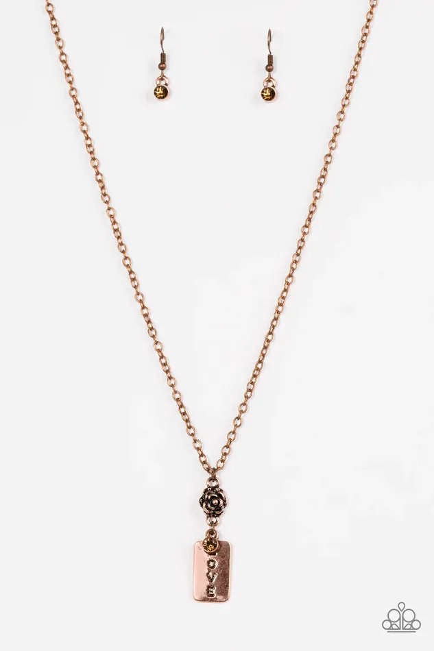 Paparazzi Jewelry Paparazzi Necklace Love Is Patient Copper Necklaces