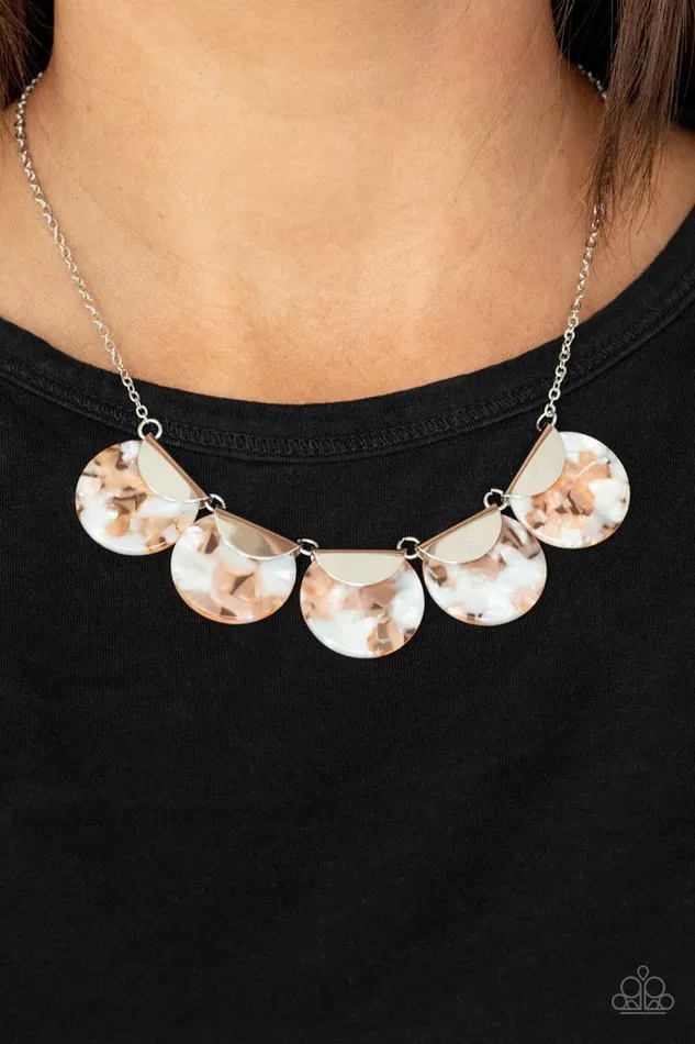 Paparazzi Jewelry Paparazzi Necklace Mermaid Oasis Orange Necklaces