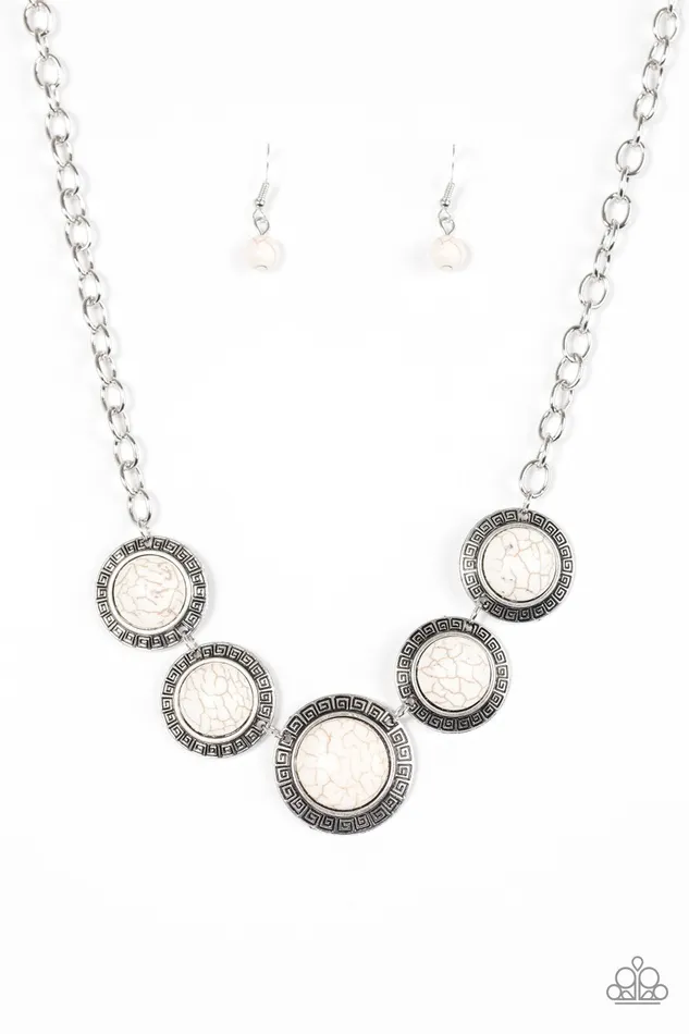 Paparazzi Jewelry Paparazzi Necklace Mountain Roamer White Necklaces