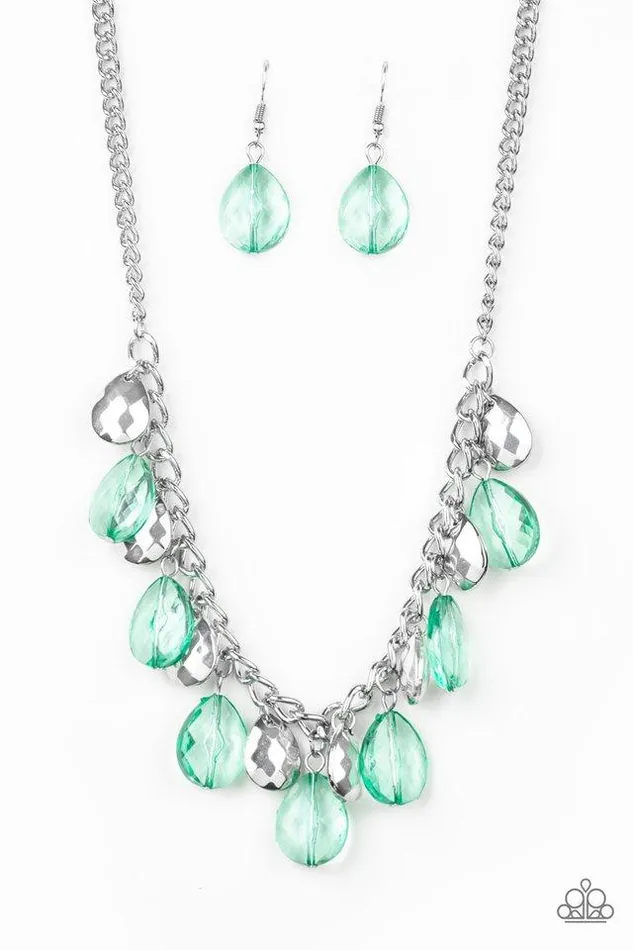 Paparazzi Jewelry Paparazzi Necklace No Tears Left To Cry Green Necklaces