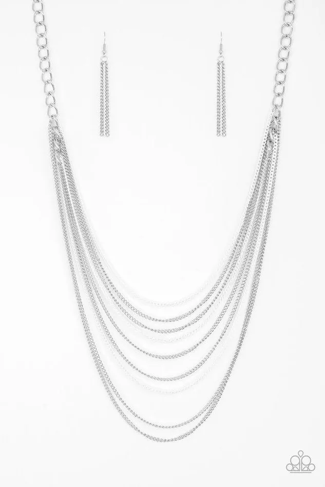 Paparazzi Jewelry Paparazzi Necklace Rebel Rainbow White Necklaces