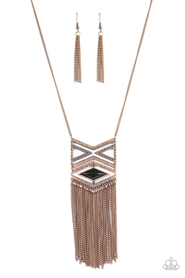 Paparazzi Jewelry Paparazzi Necklace TRIBAL By Fire Copper Necklaces