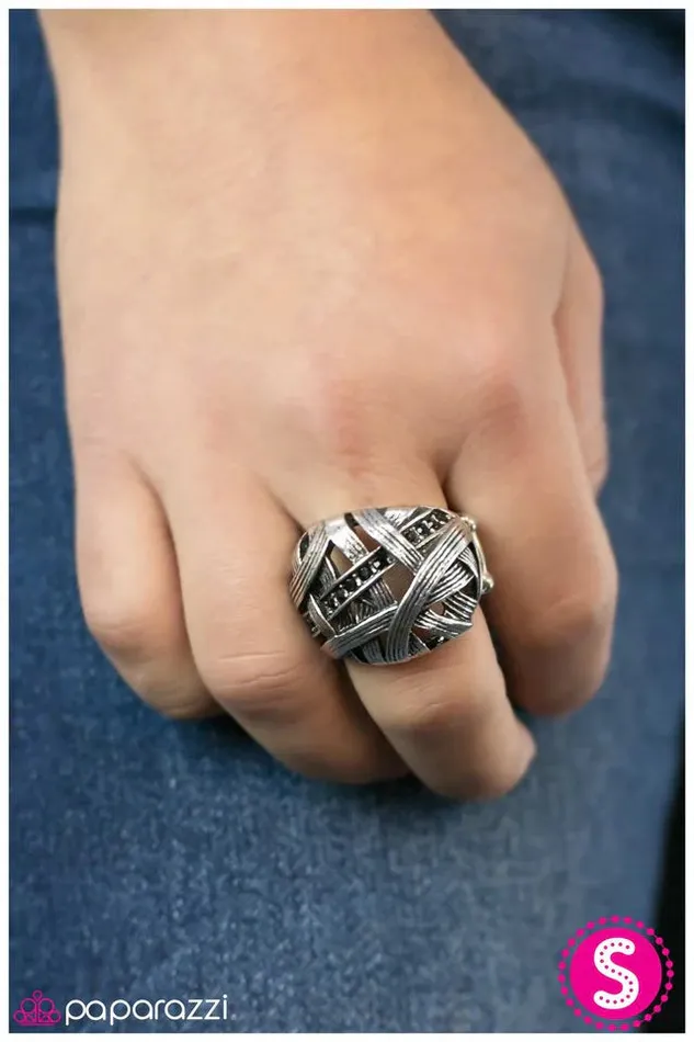 Paparazzi Jewelry Paparazzi Ring All Tied Up Black Rings