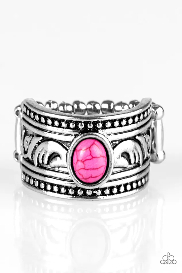 Paparazzi Jewelry Paparazzi Ring Island Princess Pink Rings