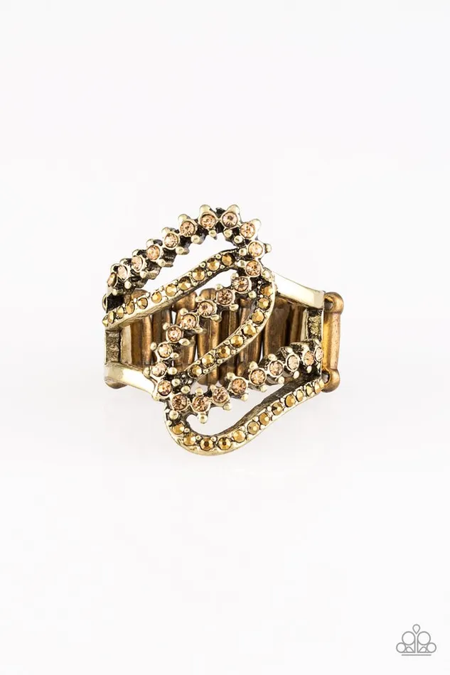 Paparazzi Jewelry Paparazzi Ring Make Waves Brass Rings Paparazzi Jewelry Paparazzi Ring Make Waves Brass Rings