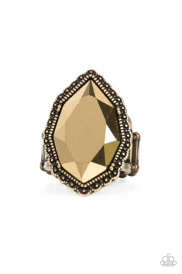 Paparazzi Jewelry Rings Paparazzi Ring AvantGRANDEUR Brass Paparazzi Jewelry Rings Paparazzi Ring AvantGRANDEUR Brass
