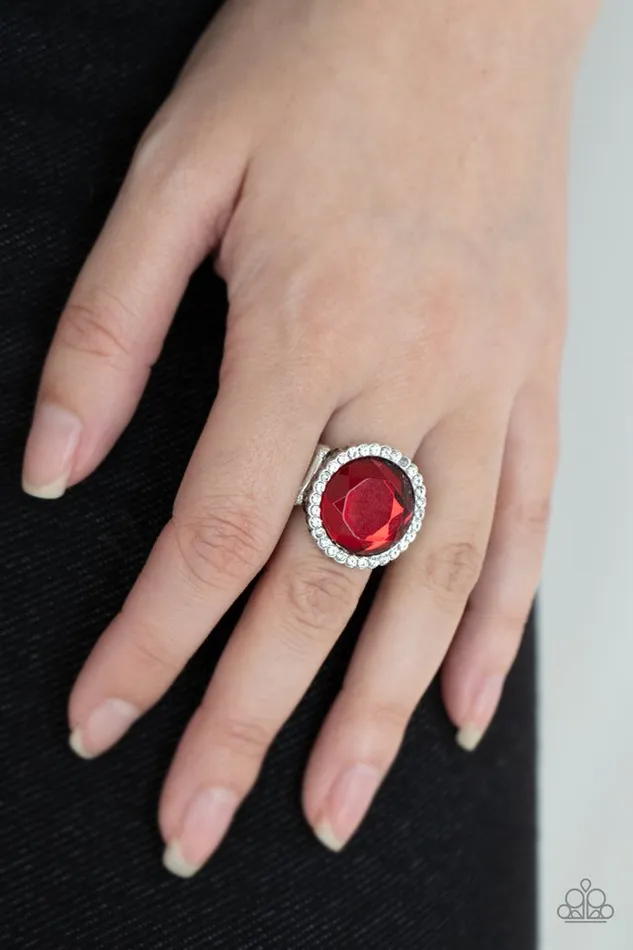 Paparazzi Jewelry Rings Paparazzi Ring Crown Culture Red
