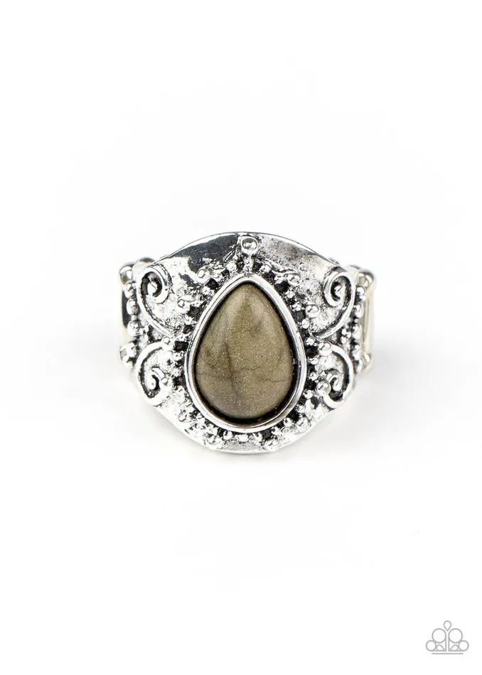 Paparazzi Jewelry Rings Paparazzi Ring Desert Dream Green Paparazzi Jewelry Rings Paparazzi Ring Desert Dream Green