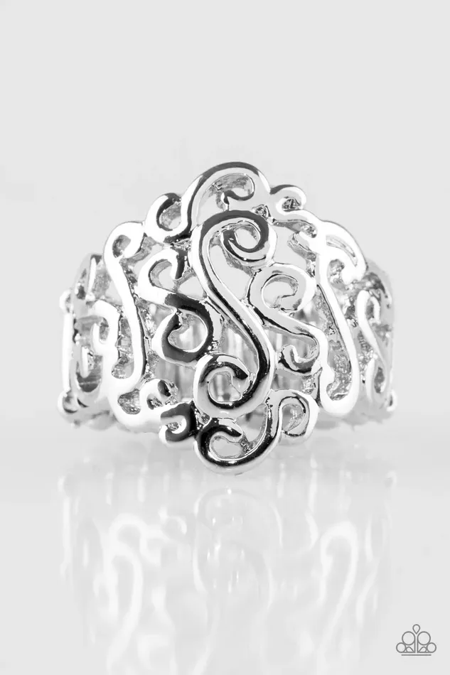 Paparazzi Jewelry Rings Paparazzi Ring Dizzy Demure Silver