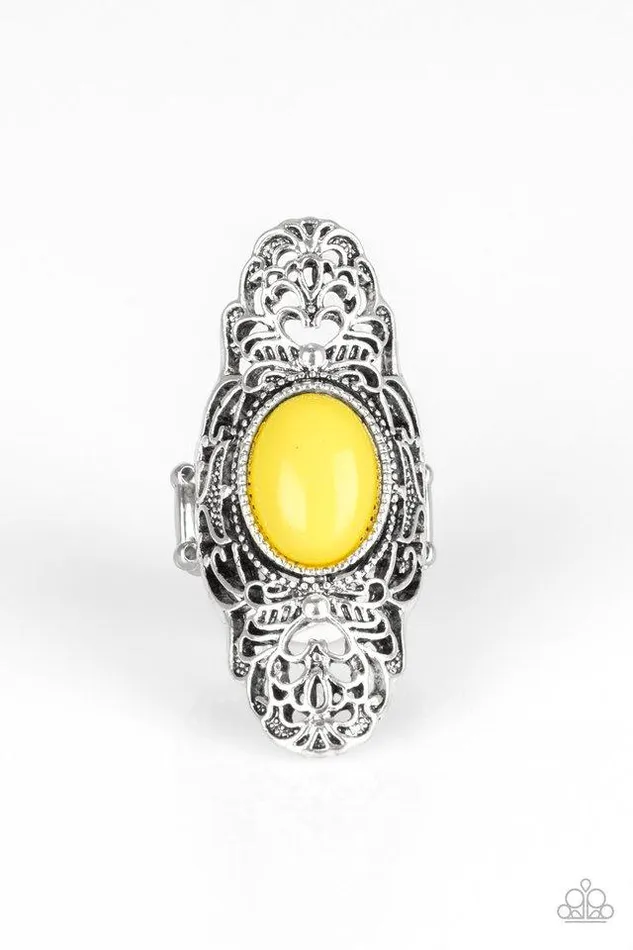 Paparazzi Jewelry Rings Paparazzi Ring Flair for the Dramatic Yellow