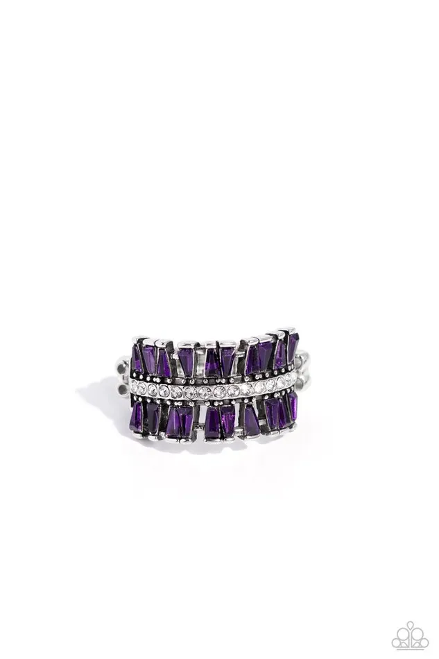 Paparazzi Jewelry Rings Paparazzi Ring Staggering Stacks Purple Paparazzi Jewelry Rings Paparazzi Ring Staggering Stacks Purple