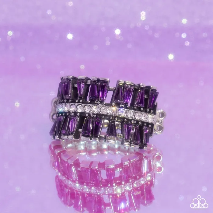 Paparazzi Jewelry Rings Paparazzi Ring Staggering Stacks Purple Paparazzi Jewelry Rings Paparazzi Ring Staggering Stacks Purple