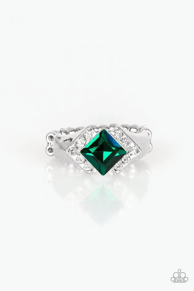 Paparazzi Jewelry Rings Paparazzi Ring Wallstreet Winner Green