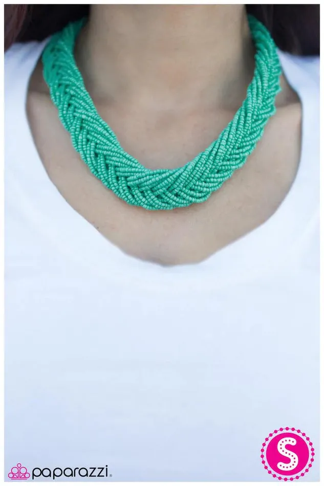 Paparazzi Necklace All You BEAD Is Love Blue Paparazzi Jewelry Necklaces