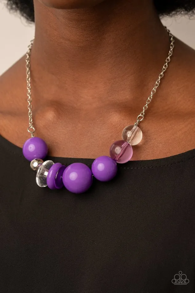 Paparazzi Necklace Bauble Bonanza Purple Paparazzi Jewelry Necklaces